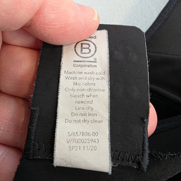 Athleta Black High Impact Phenomena Cross Back Sports Bra 36DD Workout Wireless - Picture 9 of 12